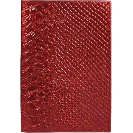 Обложка для паспорта натуральная кожа красная