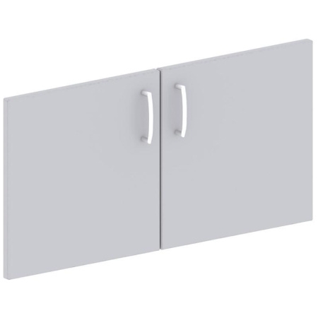 Двери низкие Easy ЛДСП (серый, 760х18х380 мм, 2 штуки)