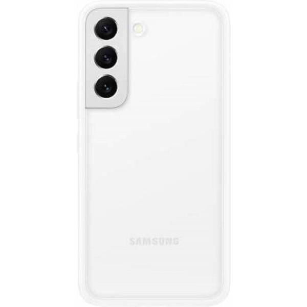 Чехол-накладка Samsung Frame Cover S22+ для Samsung Galaxy S22+  прозрачный/белый (SAM-EF-MS906CWEGRU)