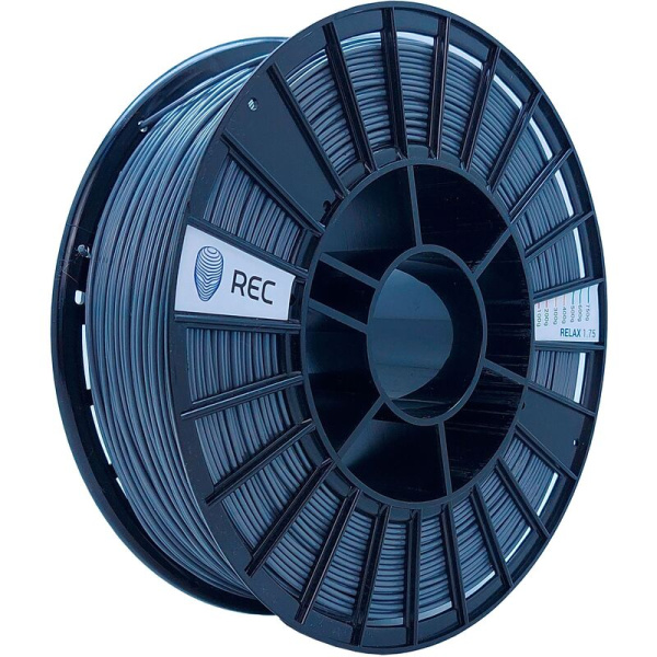 Пластик PETG для 3D-принтера Rec серый глянцевый 1.75 мм 0.75 кг