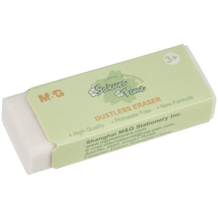 Ластик M&G Sakura Time прямоугольный 45x20x11 мм