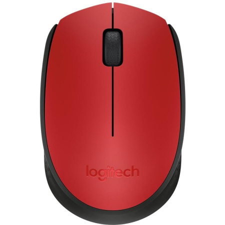 Мышь беспроводная Logitech M170 красная (910-004648)