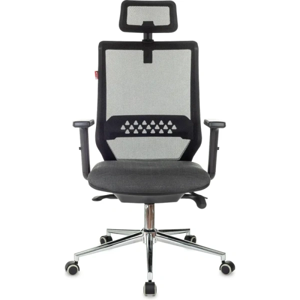 Кресло для руководителя Easy Chair 663 TC-H/SL чёрное (сетка/ткань,  металл)