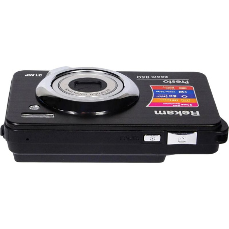 Фотоаппарат Rekam Presto Zoom 800 черный (1107010101)