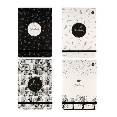 Блокнот Bruno Visconti Megapolis Journal Black&White А5 100 листов в ассортименте в точку на сшивке (145x210 мм) (артикул производителя 3-475/04) Блокнот Bruno Visconti Megapolis Journal Black&White А5 100 листов в ассортименте в точку на сшивке (145x210 мм) (артикул производителя 3-475/04)