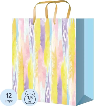 Пакет подарочный ламинированный Miland Краски жизни (20х14х6.5 см)