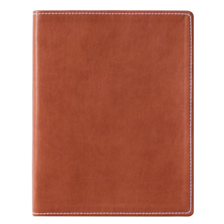 Бизнес-тетрадь Attache Клэр А5 120 листов коричневая в клетку на сшивке (170х215 мм)