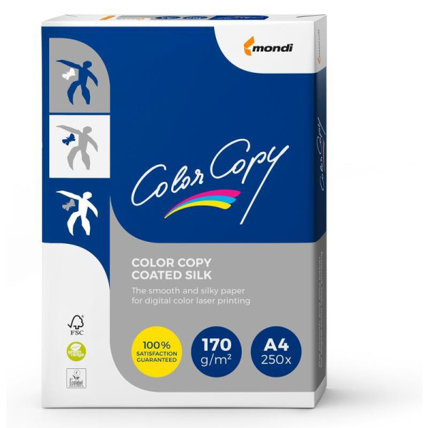 Бумага для цветной лазерной печати Color Copy Coated Silk А4 (170 г/кв.м, 141% CIE, 250 листов)