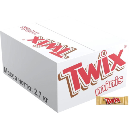 Шоколадный батончик Twix Minis 2.7 кг