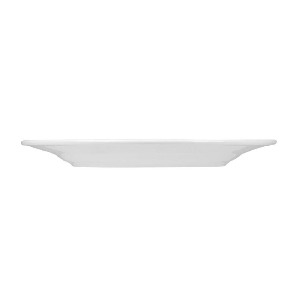 Тарелка фарфоровая Lambert диаметр 225 мм белая (фк6002)