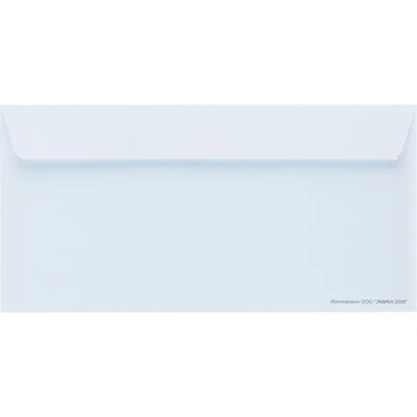 Конверт Комус E65 80 г/кв.м белый стрип с внутренней запечаткой (1000  штук в упаковке)