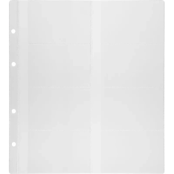 Вкладыш для визитниц Комус на 8 карточек