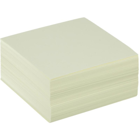 Блок для записей запасной 90х90х40 мм соломенно-желтый (плотность 75  г/кв.м)