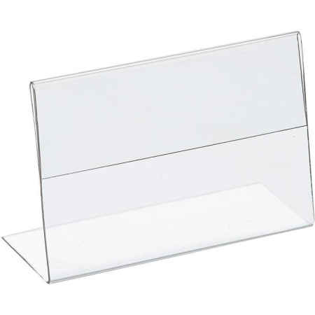 Ценникодержатель-подставка Attache ПЭТ 60x40 мм прозрачный (20 штук в  упаковке)