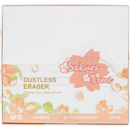 Ластик M&G Sakura Time прямоугольный 45x20x11 мм