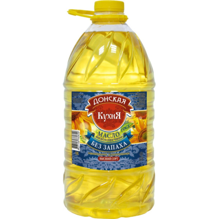 Масло подсолнечное Донская Кухня рафинированное 5 л