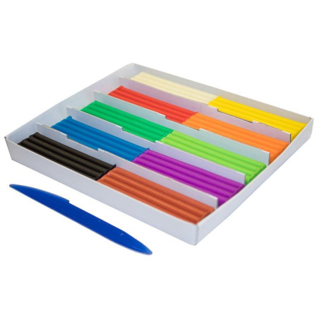 Пластилин плавающий Луч Кроха 10 цветов со стеком 120 г