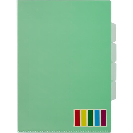 Папка-уголок А4 150 мкм (10 штук в упаковке, 3 отделения)