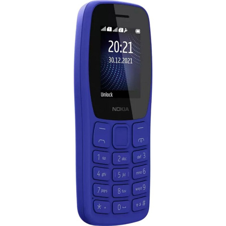 Мобильный телефон Nokia 105 TA-1416 DS синий (SP01Z07Z1950Y)