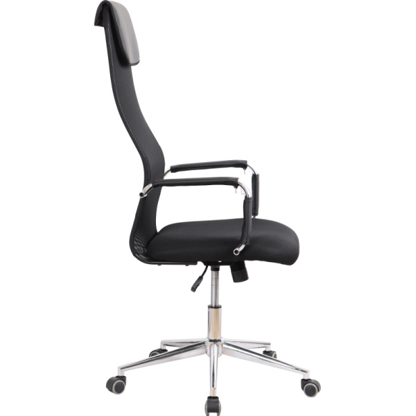 Кресло для руководителя Easy Chair 565 TW чёрное (сетка/ткань, металл)