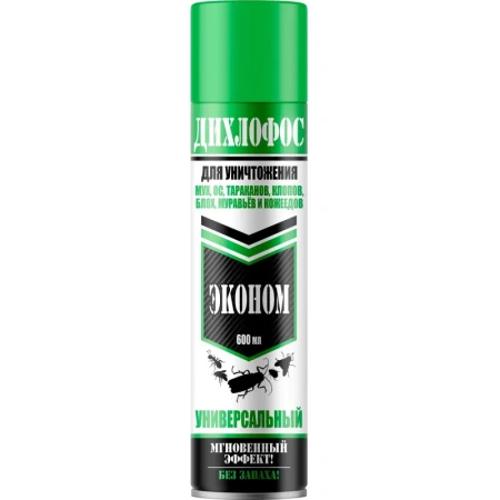 Средство от насекомых Дихлофос Эконом аэрозоль 600 мл