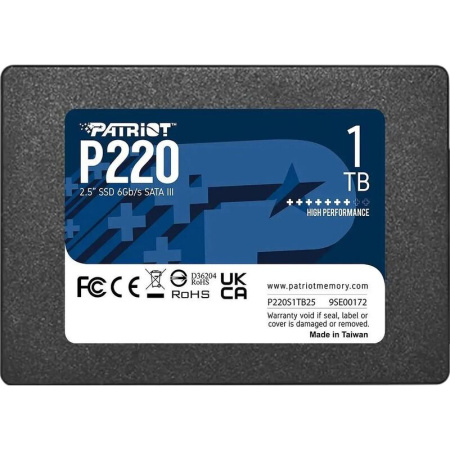 SSD накопитель Patriot Memory P220 1 ТБ (P220S1TB25)