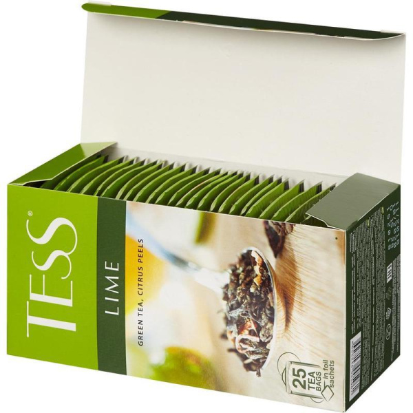Чай Tess Lime зеленый с лаймом 25 пакетиков