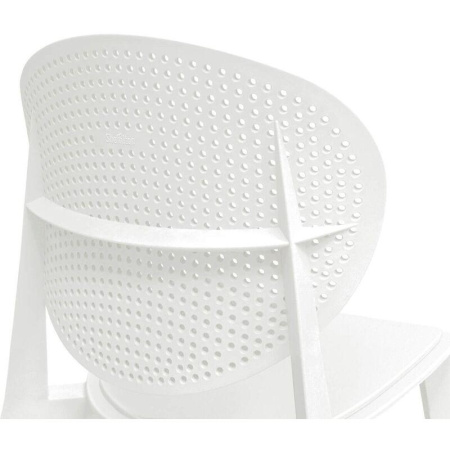 Стул для столовых SHT-S111-P белый (пластик)