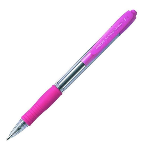 Ручка шариковая автоматическая Pilot Super Grip BPGP-10R-F P синяя (толщина линии 0.21)