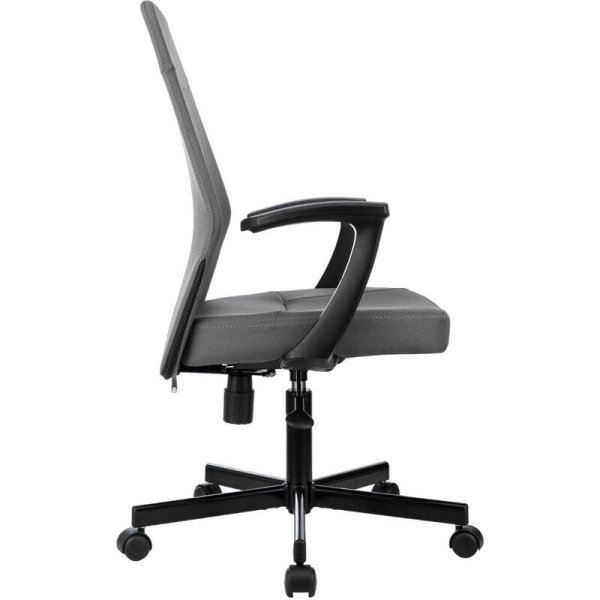 Кресло офисное Easy Chair 224 PPU серое (ткань, металл)