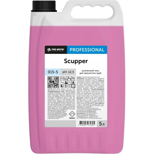 Средство для прочистки труб Pro-Brite Professional Scupper 5 л
