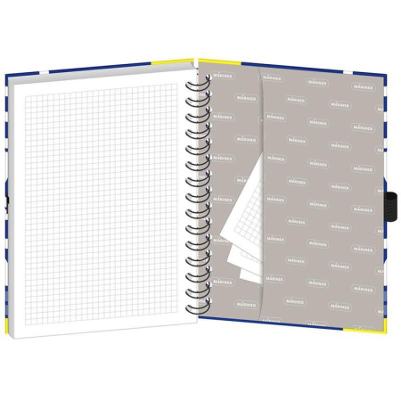 Бизнес-тетрадь Mariner Bright А5 120 листов красная в клетку на спирали  (148х205 мм) Бизнес-тетрадь Mariner Bright А5 120 листов красная в клетку на спирали  (148х205 мм)