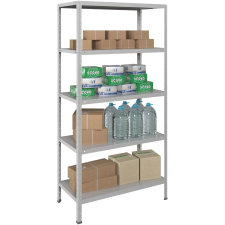 Стеллаж металлический Практик MSStr200/100х50/5Ком 5 полок 1000х500х2000  мм