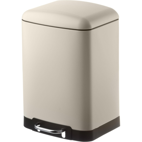 Ведро мусорное Luscan 12 л нержавеющая сталь с педалью с крышкой бежевое  (40.2x25.5x27.2 см) Ведро мусорное Luscan 12 л нержавеющая сталь с педалью с крышкой бежевое  (40.2x25.5x27.2 см)