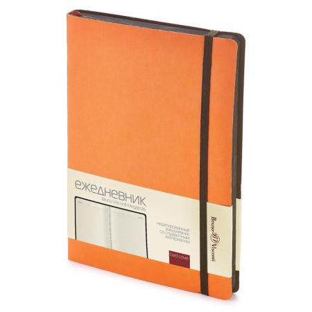 Ежедневник недатированный Bruno Visconti Megapolis Soft искусственная кожа А5 136 листов оранжевый (черный обрез, 144х212 мм) (артикул производителя 3-470/01) Ежедневник недатированный Bruno Visconti Megapolis Soft искусственная кожа А5 136 листов оранжевый (черный обрез, 144х212 мм) (артикул производителя 3-470/01)