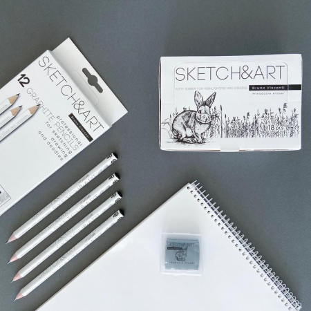 Ластик-клячка Sketch&Art каучуковый прямоугольный 50x45x10 мм Ластик-клячка Sketch&Art каучуковый прямоугольный 50x45x10 мм