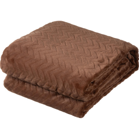 Плед Luscan микрофибра 200x220 см кофейный