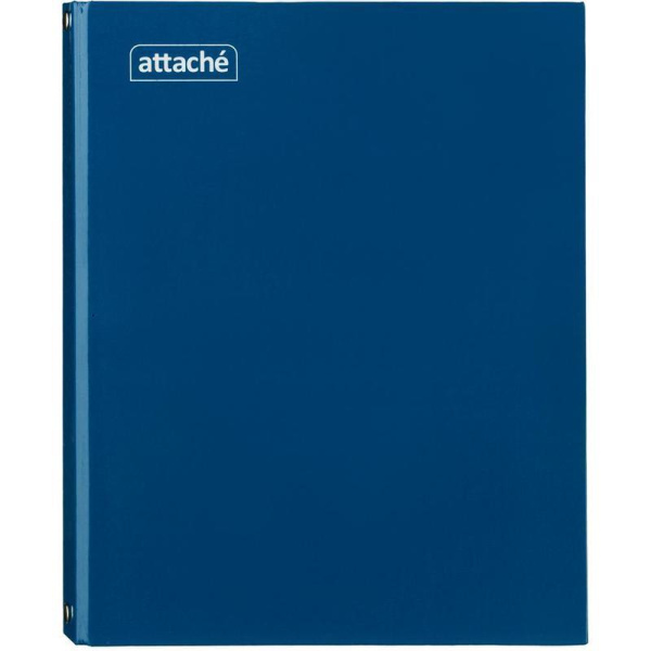 Бизнес-тетрадь Attache А5 80 листов синяя в клетку на кольцах (170х210  мм)