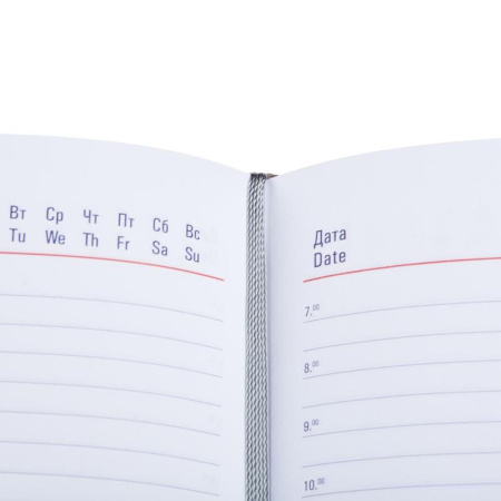Ежедневник недатированный Attache Сиам искусственная кожа А5 176 листов красный (143x210 мм)