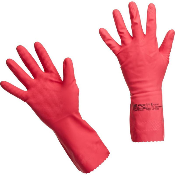 Перчатки латексные Vileda Professional Многоцелевые красные (размер 9.5-10, XL, артикул производителя 102589)