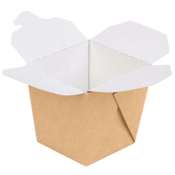Коробка для лапши/WOK OSQ Group Noodles М 70х70х90 мм крафт (480 штук в  упаковке)