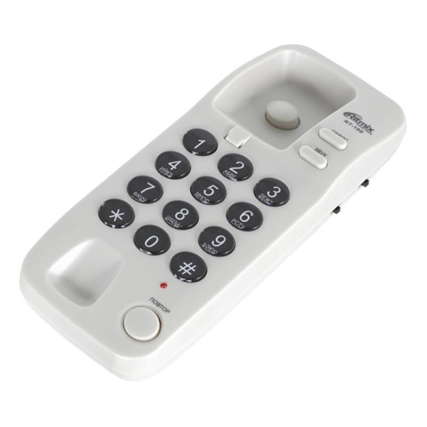 Телефон проводной Ritmix RT-100 серый
