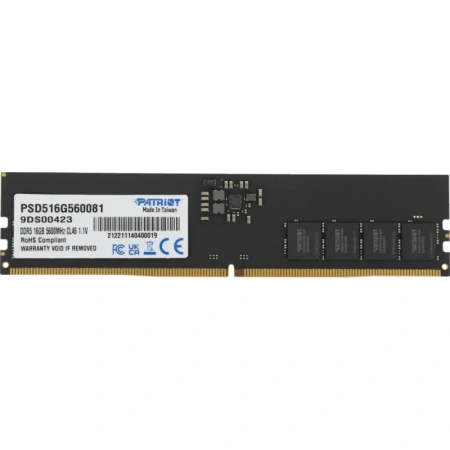 Модуль памяти Patriot Memory PSD516G560081 DDR5 16 ГБ