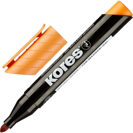 Набор маркеров перманентных Kores 10 цветов (толщина линии 3-5 мм)