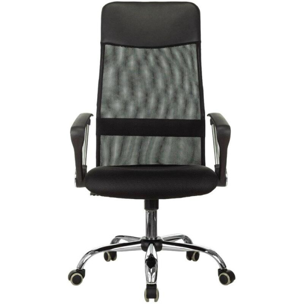 Кресло для руководителя Easy Chair 508 TTW черное (экокожа/сетка/ткань,  металл)