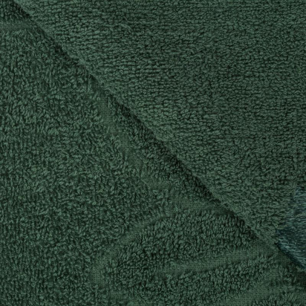 Полотенце махровое Экзотика 70х135 см 450 г/кв.м темно-зеленое
