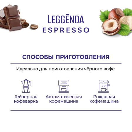Кофе в зернах Poetti Leggenda Espresso 100% арабика 1 кг Кофе в зернах Poetti Leggenda Espresso 100% арабика 1 кг