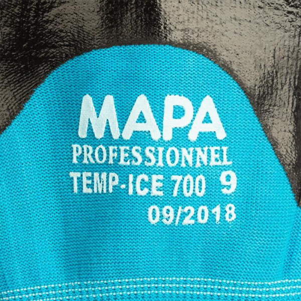 Перчатки рабочие Mapa TempIce 700 хб с неполным двойным нитриловым покрытием утепленные (размер 10, XL, пер720010)