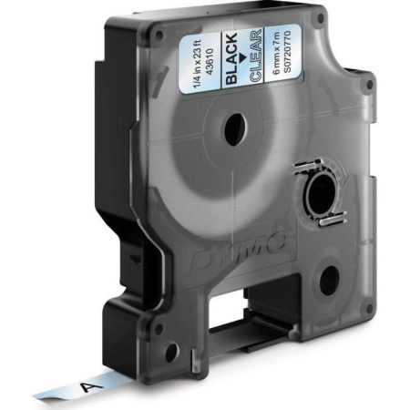 Картридж для принтера этикеток DYMO S0720770 D1 (6 мм x 7 м, цвет ленты прозрачный, шрифт черный)