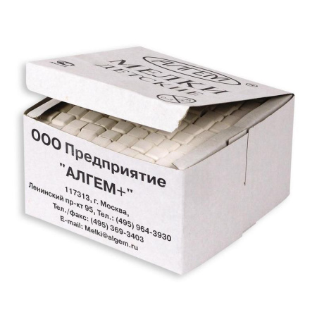 Мел (белый, 12г, средняя твердость, 100шт)